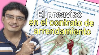 Qué es el preaviso en el contrato de arrendamiento de vivienda [upl. by Nosyarg289]