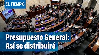 Presupuesto General de la Nación así distribuirán 4056 billones  El Tiempo [upl. by Kcirrek]