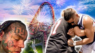 Me SteveWillDoIt amp 6ix9ine Got Kicked Out of A Theme Park for Fist Fighting [upl. by Reede830]