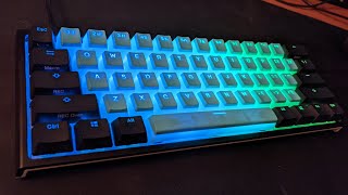 Matrix Crystal Blue Pudding Keycaps  Ducky One 2 Mini  🥶💎 customkeyboards gaming keycaps [upl. by Salot]