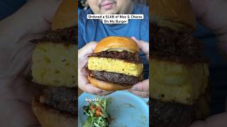 GIANT Mac amp Cheese Patty Topped Burger [upl. by Leik497]