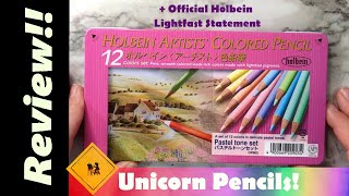 Holbein 12 Set of Colored Pencils Pt 3 of 3Pastel Tone Set OFFICIAL Holbein Lightfast Statement [upl. by Hembree]