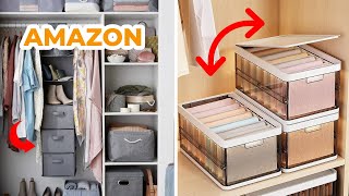 21 Essential AMAZON Closet Organization Items for 2024 That Truly Work  Small Closet Organizers [upl. by Cilegna]