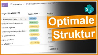 SharePoint Die optimale AblageStruktur [upl. by Nilok557]