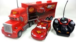 2 RC Pixar Cars MACK TRUCK amp LIGHTNING MCQUEEN Disney Pixar RC cars [upl. by Kaz931]