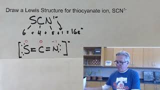 Formal Charge in Lewis Structures Thiocyanate ion and cyanide ionChemistry Homework [upl. by Narine194]