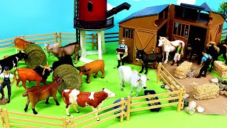 Fun Farm Barn Set and Animals For Kids [upl. by Ikcim]