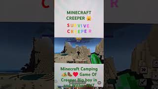 Minecraft Creeper 🤯 BOOM BOOM BOOM❣️ Trailer for letting Wither Big time in Villager is Dont happen [upl. by Deibel]