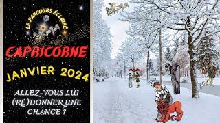 CAPRICORNE JANVIER 2024  Cette personne va vous destabiliser êtesvous prête 🫣 [upl. by Nnek]