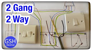 2 Gang 1 Way Switch Wiring [upl. by Menon]