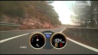 WRC Onboard JariMatti Latvala  RACCRally de Espana 2011 Day 2 [upl. by Breed]