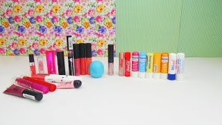 Kathis Lippenstift Sammlung  Lippentstift Collection Haul DIY  deutsch [upl. by Ayital86]