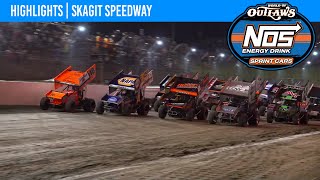 World of Outlaws NOS Energy Drink Sprint Cars  Skagit Speedway  August 31 2023  HIGHLIGHTS [upl. by Naivaf]