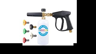 DUSICHIN DUS018 Foam Cannon Lance Pressure Washer Nozzle Tip Spray Gun 3000 PSI Jet Wash [upl. by Atsiuqal]