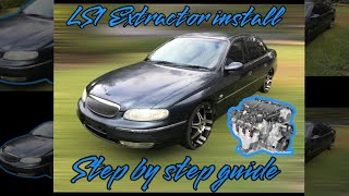 How to install extractors to your LS1 Holden commodore statesman vt vx vy vz wh wk wl v8 57L [upl. by Accber]