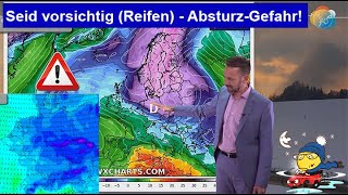 Seid vorsichtig wegen der Bereifung AbsturzGefahr der Temperaturen PolarHauptläufe Ende März [upl. by Ardnusal]