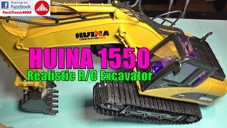 HUINA 1550 114 Scale  15CH RC Excavator [upl. by Haduhey]