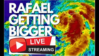 TROPICAL STORM RAFAEL EARLY TUESDAY MORNING LIVESTREAM [upl. by Corel]