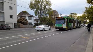 B2 Class tram that sounds like a D Class tram ride from Orrong Road to South Yarra Station [upl. by Kroo255]