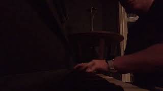 Playing Victors Piano Solo Corpse Bride on an old out of tune piano with wooden keys at midnight [upl. by Noret]