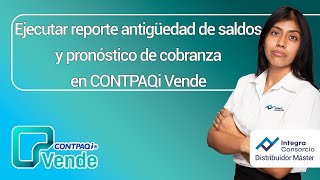 ¿Cómo ejecutar reporte antigüedad de saldos y pronóstico de cobranza en CONTPAQi Vende [upl. by Annayd]