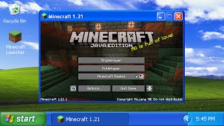 Can Windows XP Run Minecraft 1 21 [upl. by Eyak]