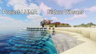 ProjectLUMA VS Sildurs vibrant shaders Comparison  Minecraft 2020 [upl. by Nelia]