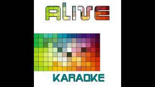 Alive  Karaoke Playback Instrumental [upl. by Aninaig]