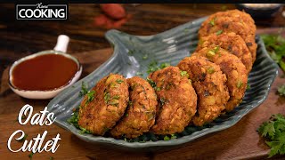 Oats Cutlet Recipe  Healthy Snacks Recipes  No Deep Fry Snacks  Veg Cutlet Recipe  Oats Recipe [upl. by Nahbois86]