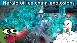 Herald of Ice for clear is soooo satisfying  Path of Exile 318 Sentinel [upl. by Enyala892]