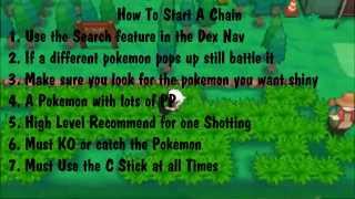 OUTDATED Dexnav Chain Guide  Pokemon Omega Ruby amp Alpha Sapphire  ORAS [upl. by Haroppizt]