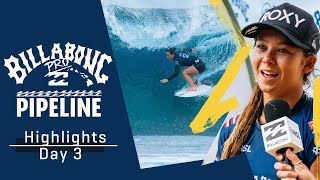 HIGHLIGHTS Day 3  Billabong Pro Pipeline 2023 [upl. by Tiedeman]