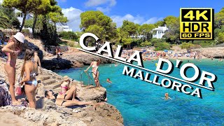 Cala dOr Beach Walk Mallorca Santanyí 4K 60fps HDR Dolby Atmos 💖 Balearic Islands 👀 Spain 🇪🇸 [upl. by Dnar]