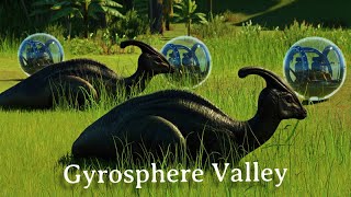 Gyrosphere Valley  Captured In 4k  Jurassic World Evolution 2 [upl. by Ardnnaed]