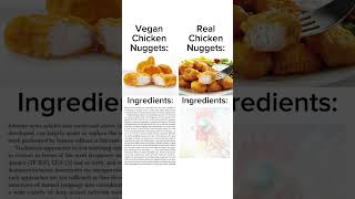 Vegan Chicken Nuggets vs Real Chicken Nuggets [upl. by Epifano557]