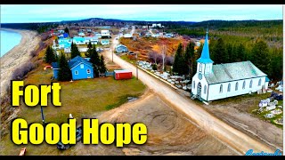 Fort Good Hope Sahtu Region Northwest Territories Canada 4K [upl. by Adnirol544]