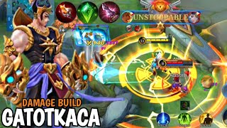 DAMAGE BUILD GATOTKACA MOBILE LEGENDS [upl. by Kania954]