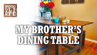 Dining Table from Reclaimed Gymnasium Bleachers  Woodworking Builds [upl. by Eelek]