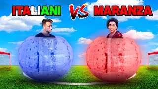 Italiani VS Maranza  BUBBLE FOOTBALL CHALLENGE ASSURDA [upl. by Ahcurb]