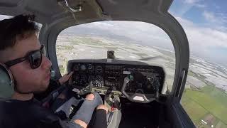 PPL training Grob G115 solo flight LIRI [upl. by Hares]