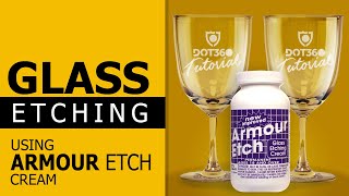 How To Etch Glass  Armour Etch Cream [upl. by Asilej743]