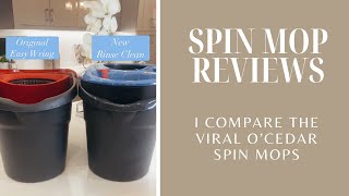 SPIN MOP REVIEWS  Comparing the original and new versions of the O’Cedar Spin Mops [upl. by Ainirtak]