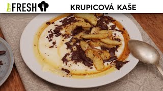 Prima FRESH Krupicová kaše s čokoládou a karamelizovanými jablky [upl. by Ferde]