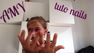 TUTO POSE D ONGLES POUR ENFANTS [upl. by Eerak]