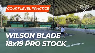 Wilson Blade 98 v8 18x19 Korda Court Level Practice [upl. by Ikir]