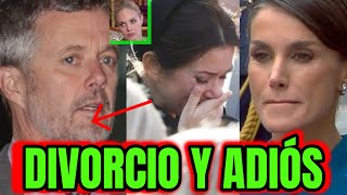 🤚DIVORCIO DE FEDERICO DINAMARCA HUNDIDO POR FOTOS DE GENOVEVA Y ADIÓS DE MARY LETIZIA Y FELIPE VI [upl. by Aderfla610]