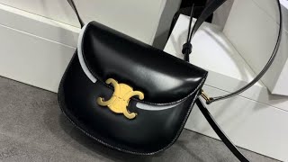 CELINE Womens HandbagsTEEN BESACE TRIOMPHE size185166 [upl. by Greenleaf719]