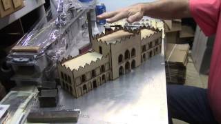 Assembly of the GameCraft Miniatures Blackhawk Down Building [upl. by Ennayram]