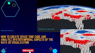 HOW TO CREATE SPACE TIME CUBE AND ANALYEZ SPATIOTEMPORAL ASPECTS OF THE DATA 3D VISUALIZATION [upl. by Lerad]