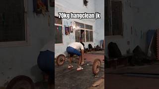 70kg hang cl amp jk motivation ytstudio weightlifting subscribe fitness shorts diwalispecial [upl. by Sulakcin]